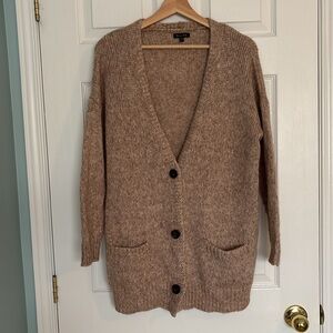 Massimo Dutti chunky wool blend knit cardigan